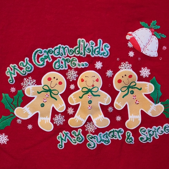 Red Christmas 🎄 T-shirt size Large 12/14 - Picture 4 of 4